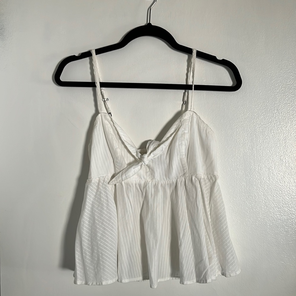 Abercrombie- White Tank Top